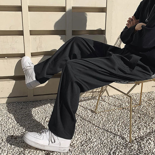 Baggy pleated trousers