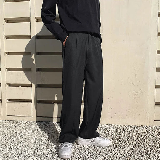 Baggy pleated trousers