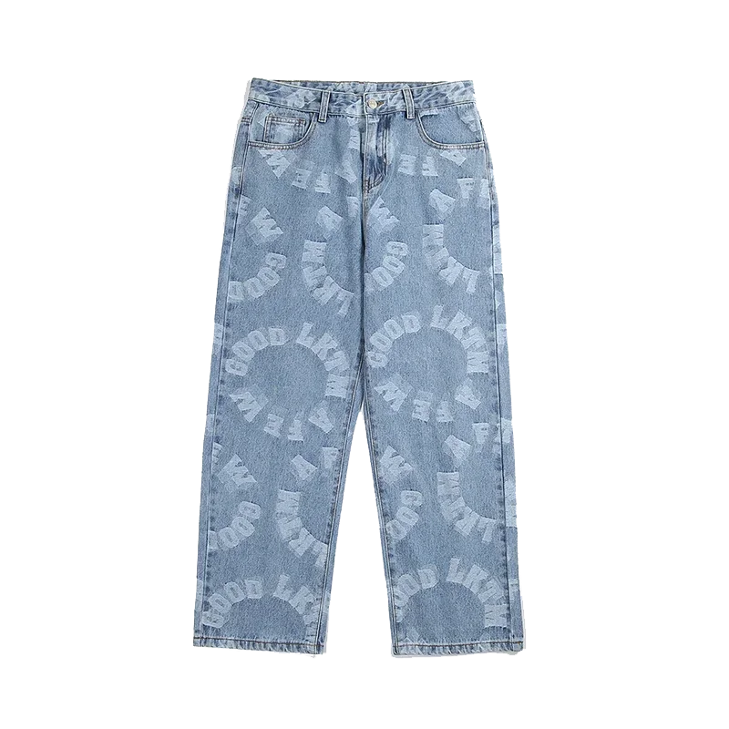 Jean baggy jacquard