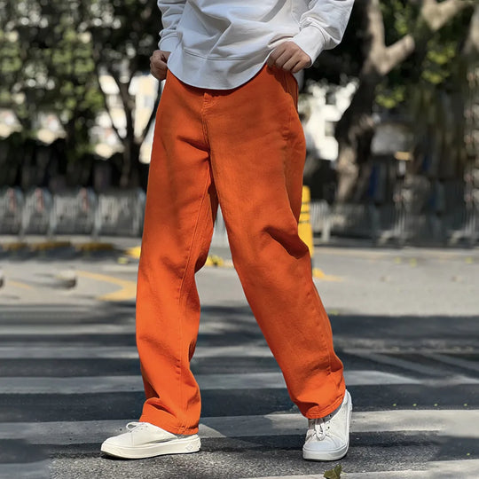 Jean large orange