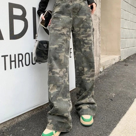 Jean large militaire