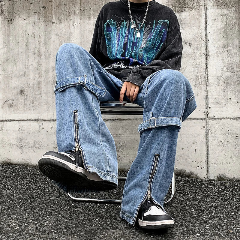 Baggy jeans with pockets