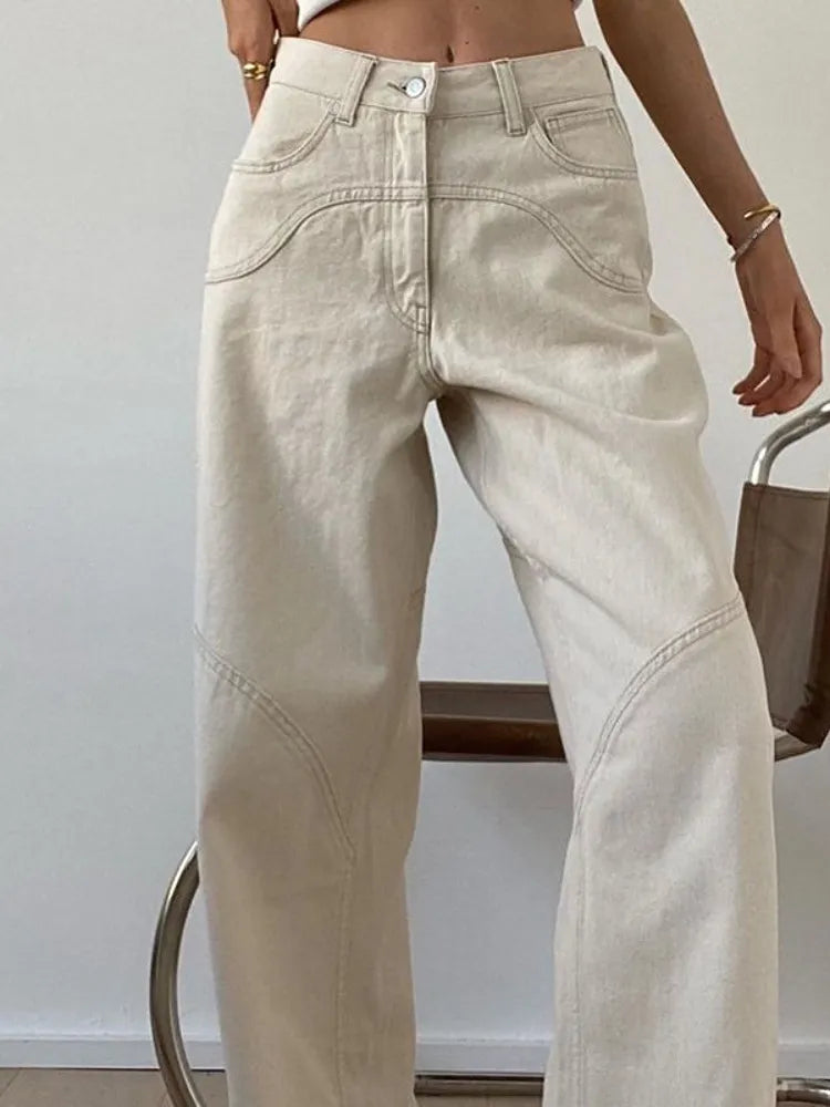 Baggy beige Femme