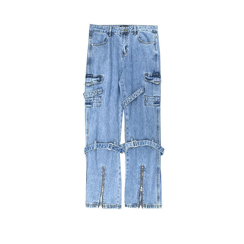 Baggy jeans with pockets