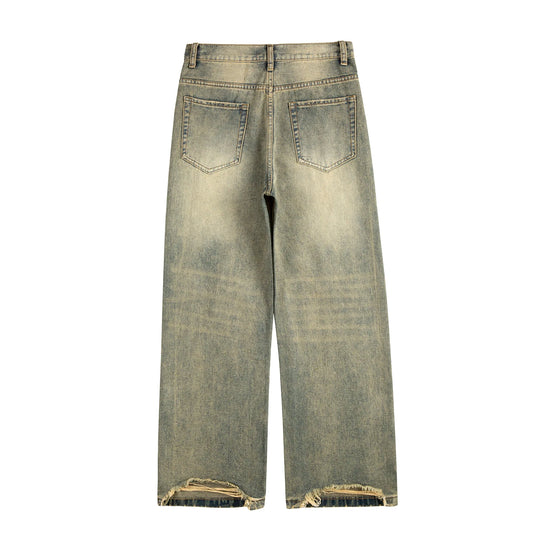 Jean large jaune