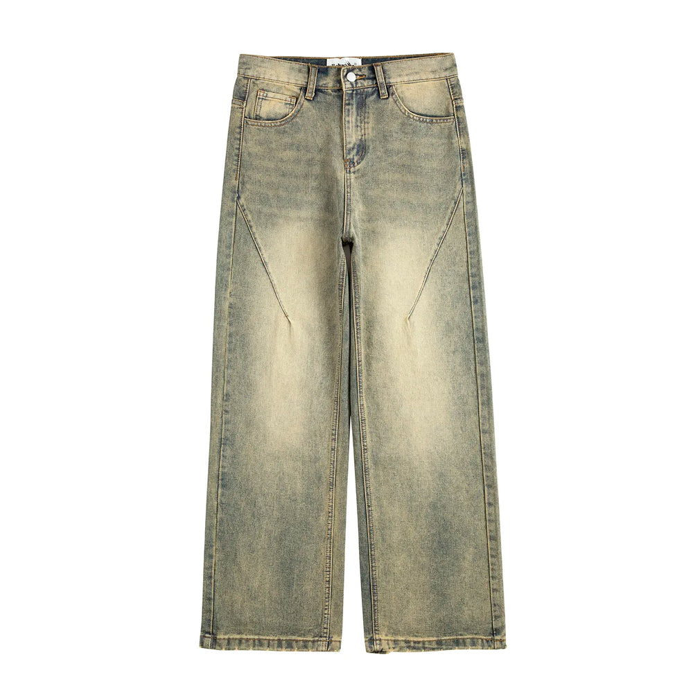 Jean large jaune