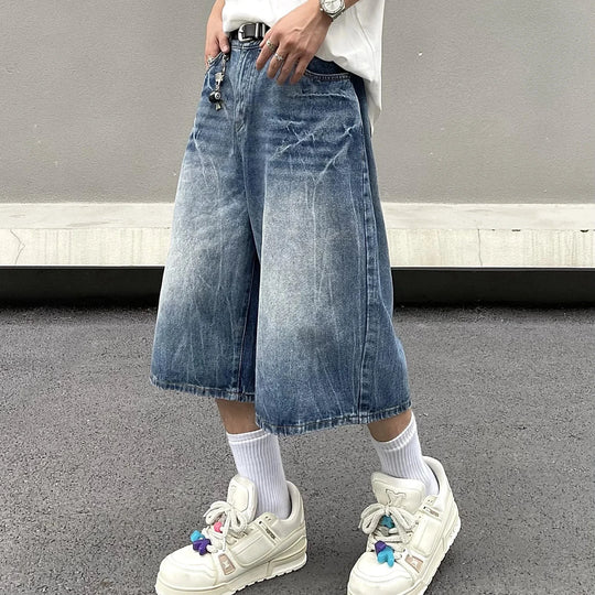 Blau Baggy Shorts