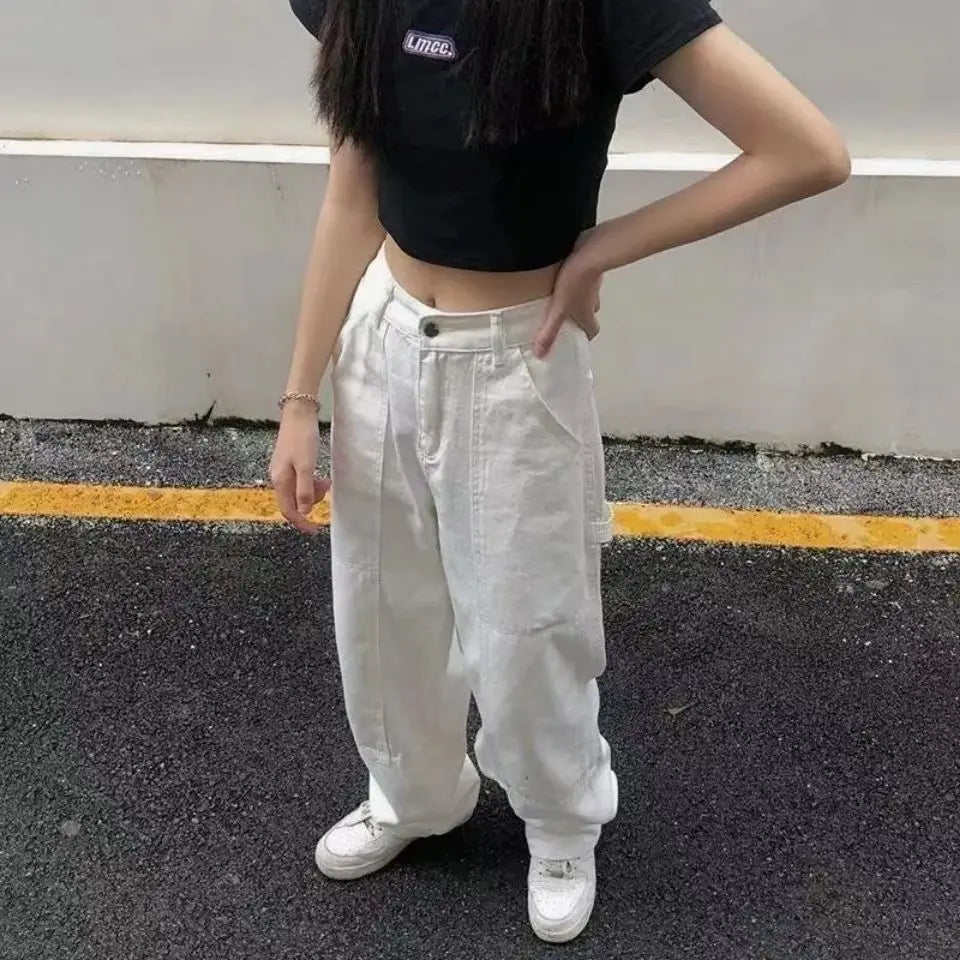 Baggy blanc Femme