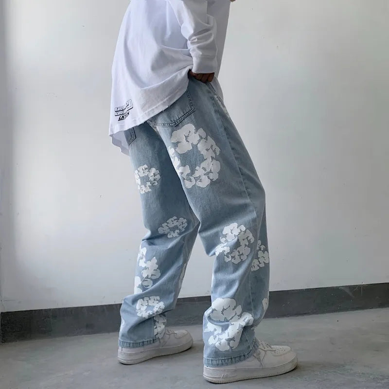 Jean baggy motif
