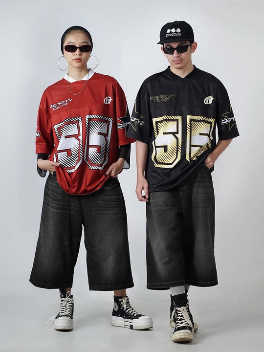 Schwarze Baggy Shorts