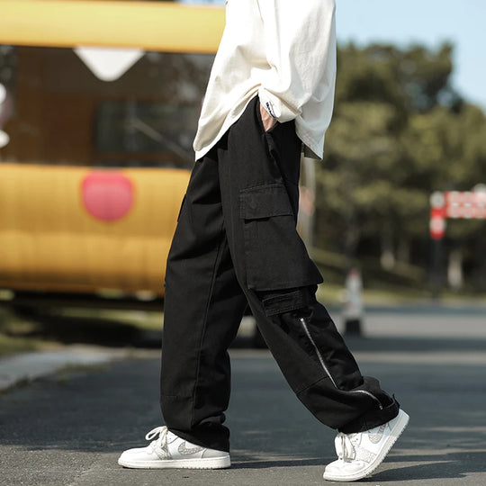 Baggy cargo pants beige