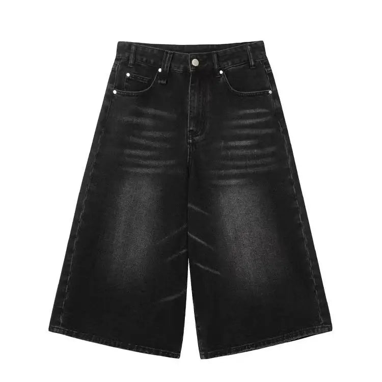 Baggy black jorts