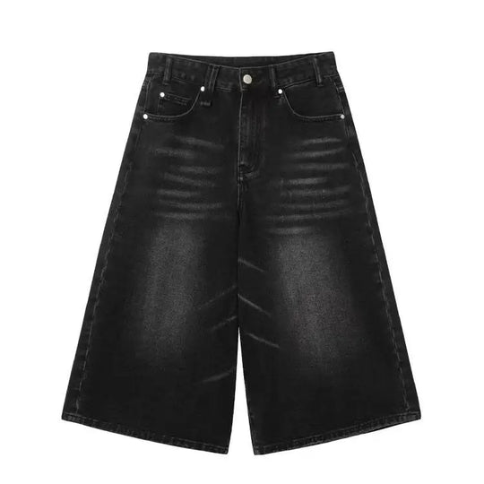 Baggy black jorts
