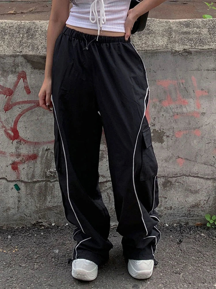 Black baggy joggers