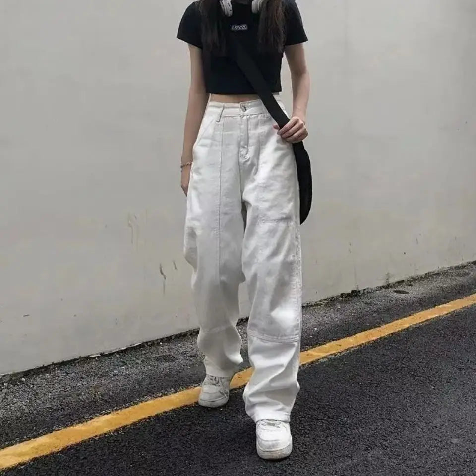 Baggy blanc Femme