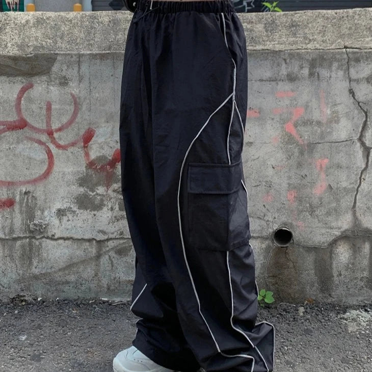Black baggy joggers