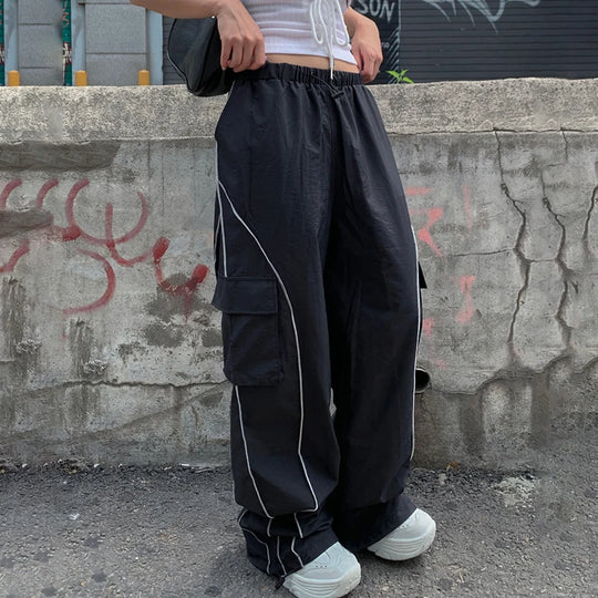 Black baggy joggers