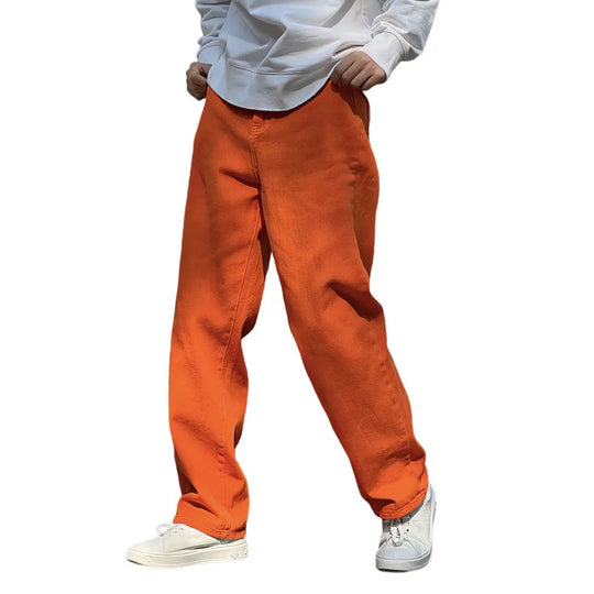 Jean large orange