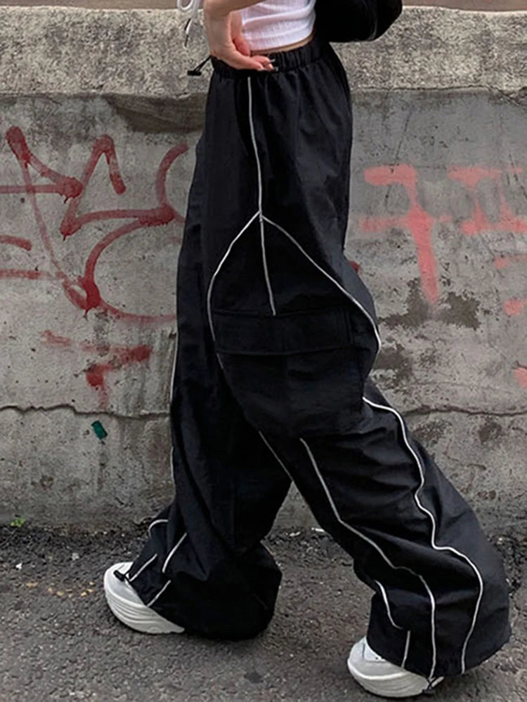 Black baggy joggers