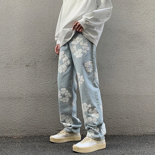 Jean baggy motif