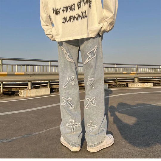 Baggy distressed jeans
