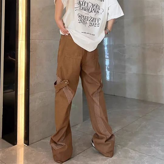 Jean large marron