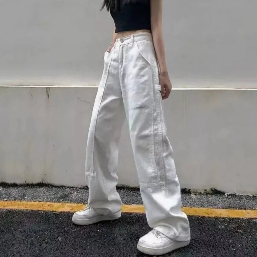 Baggy blanc Femme