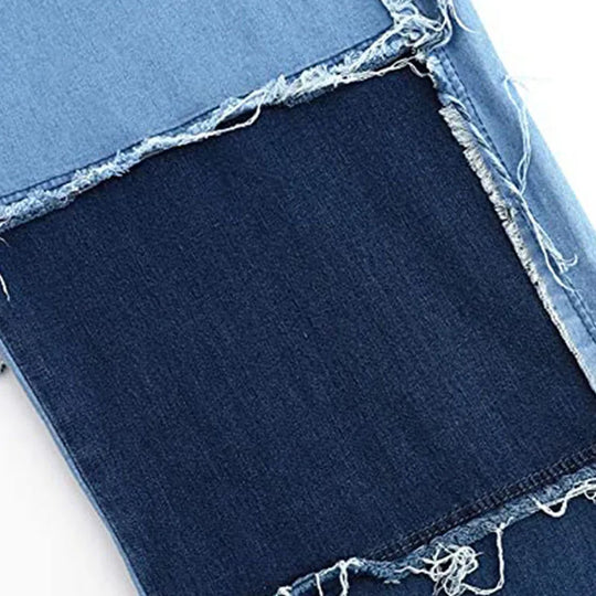 Baggy patchwork jeans