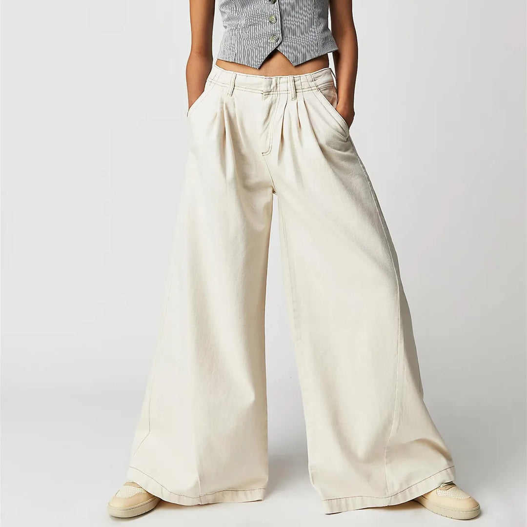 Baggy cropped jeans