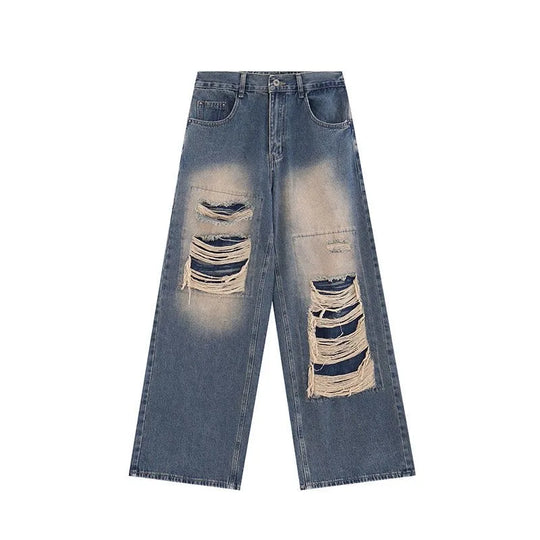 Baggy jeans with rips