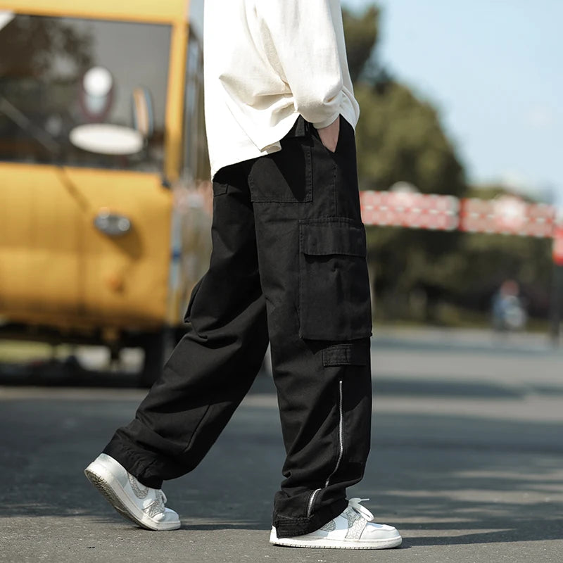 Baggy cargo pants beige