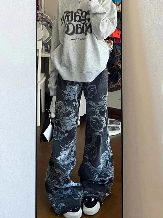Baggy jeans dragon