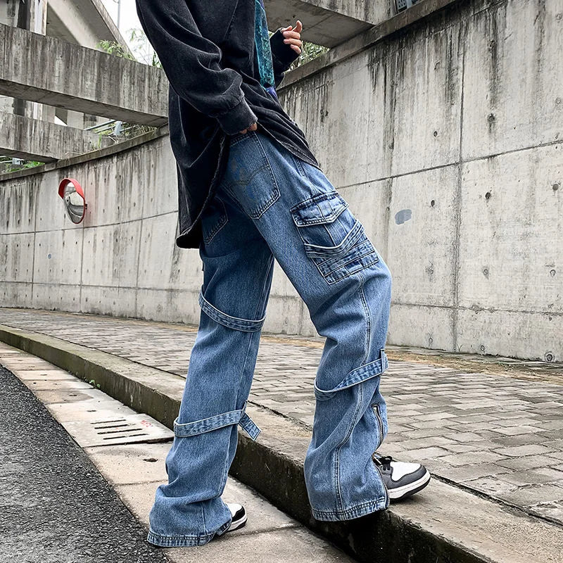 Baggy jeans with pockets