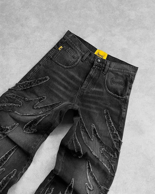 Baggy jeans embroidery