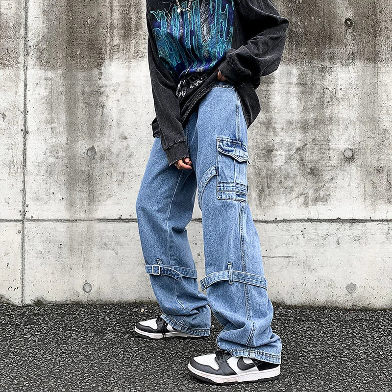 Baggy jeans with pockets
