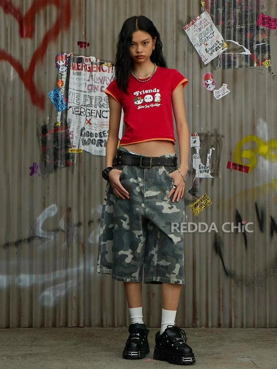 Camo Jorts