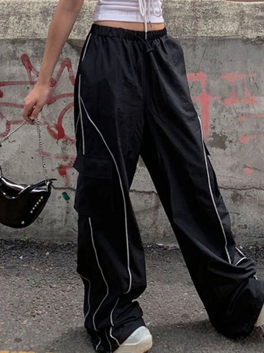 Black baggy joggers