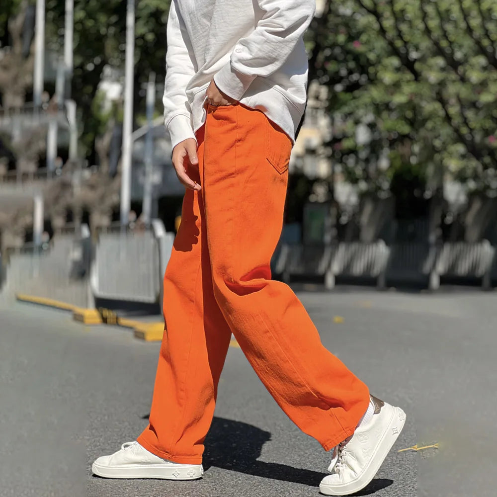 Jean large orange