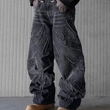 Baggy jeans embroidery