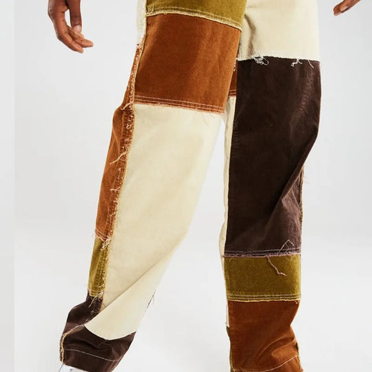 Baggy patchwork jeans