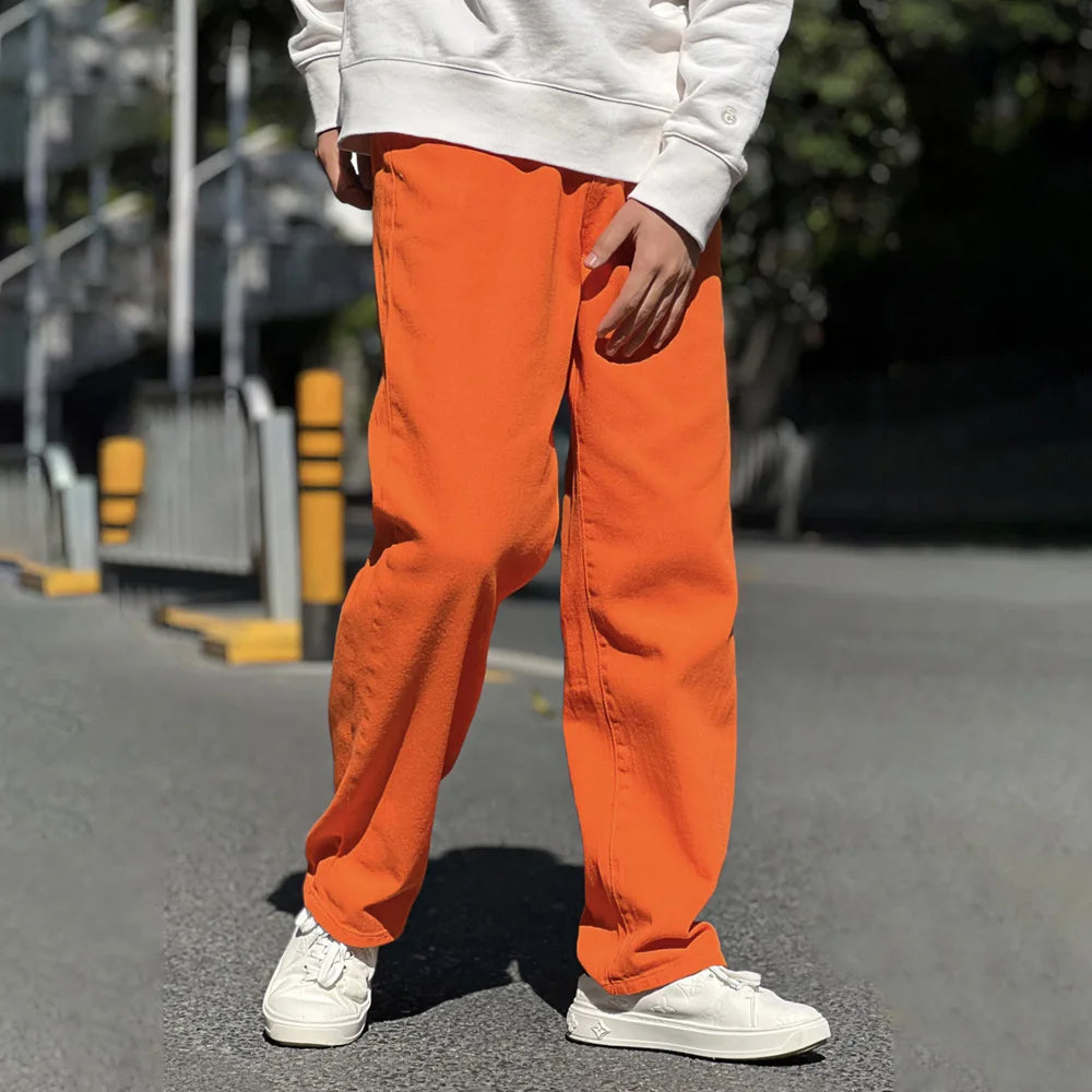 Jean large orange