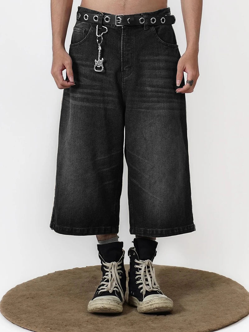 Schwarze Baggy Shorts